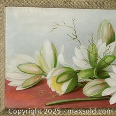 MaxSold Auction: antique REVERSE PAINTING on GLASS (floral study / still life) - Toronto (Ontario, Canada) PARTNER MANAGED Estate Sale Online Auction - Industrial Street