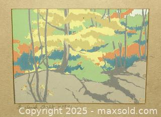 MaxSold Auction: CANADIAN ART - WATERCOLOUR &#34;Burleigh Falls&#34; (1941) by Gertrude Cox - Toronto (Ontario, Canada) PARTNER MANAGED Estate Sale Online Auction - Industrial Street