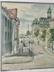MaxSold Auction: CANADIAN ART - watercolour &#39;Old Montreal&#39; by Sydney Berne - Toronto (Ontario, Canada) PARTNER MANAGED Estate Sale Online Auction - Industrial Street