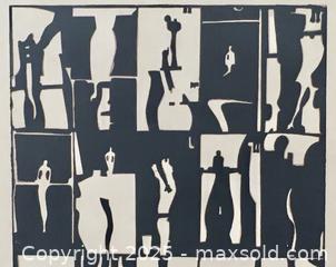 MaxSold Auction: MCM ART PRINT by Nancy Train (Smith) signed &#38; dated 1971 - Toronto (Ontario, Canada) PARTNER MANAGED Estate Sale Online Auction - Industrial Street