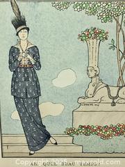 MaxSold Auction: original 1913 FRENCH FASHION PRINT by G. Barbier - Toronto (Ontario, Canada) PARTNER MANAGED Estate Sale Online Auction - Industrial Street