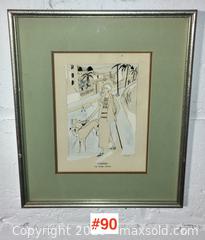MaxSold Auction: original 1920s FRENCH FASHION PRINT by Roger Chastel - Toronto (Ontario, Canada) PARTNER MANAGED Estate Sale Online Auction - Industrial Street