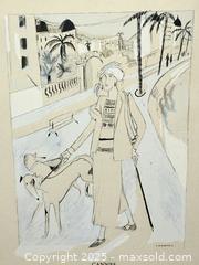 MaxSold Auction: original 1920s FRENCH FASHION PRINT by Roger Chastel - Toronto (Ontario, Canada) PARTNER MANAGED Estate Sale Online Auction - Industrial Street