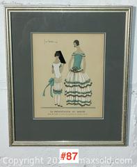 MaxSold Auction: original 1923 FRENCH FASHION PRINT by Jeanne Lanvin - Toronto (Ontario, Canada) PARTNER MANAGED Estate Sale Online Auction - Industrial Street