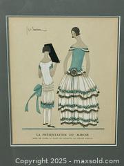 MaxSold Auction: original 1923 FRENCH FASHION PRINT by Jeanne Lanvin - Toronto (Ontario, Canada) PARTNER MANAGED Estate Sale Online Auction - Industrial Street