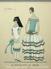 MaxSold Auction: original 1923 FRENCH FASHION PRINT by Jeanne Lanvin - Toronto (Ontario, Canada) PARTNER MANAGED Estate Sale Online Auction - Industrial Street