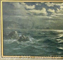 MaxSold Auction: vintage 1930s PRINT &#34;MOONLIGHT on SAN FRANCISCO BAY&#34; - Toronto (Ontario, Canada) PARTNER MANAGED Estate Sale Online Auction - Industrial Street