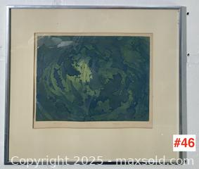 MaxSold Auction: vintage CANADIAN ARTIST PRINT - "Galaxy VI" by Doreen Lindsay 1968 - Toronto (Ontario, Canada) PARTNER MANAGED Estate Sale Online Auction - Industrial Street
