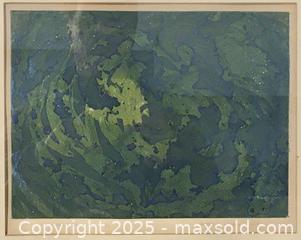 MaxSold Auction: vintage CANADIAN ARTIST PRINT - "Galaxy VI" by Doreen Lindsay 1968 - Toronto (Ontario, Canada) PARTNER MANAGED Estate Sale Online Auction - Industrial Street