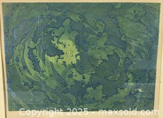 MaxSold Auction: vintage CANADIAN ARTIST PRINT - "Galaxy VI" by Doreen Lindsay 1968 - Toronto (Ontario, Canada) PARTNER MANAGED Estate Sale Online Auction - Industrial Street