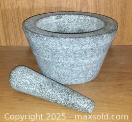MaxSold Auction: vintage GRANITE MORTAR & PESTLE - Toronto (Ontario, Canada) PARTNER MANAGED Estate Sale Online Auction - Industrial Street