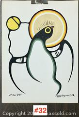 MaxSold Auction: vintage INDIGENOUS PRINT - "Drummer Spirit" by Doug KakeKagumick 1982 (unframed) - Toronto (Ontario, Canada) PARTNER MANAGED Estate Sale Online Auction - Industrial Street