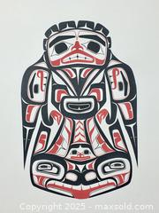 MaxSold Auction: vintage LARGE INDIGENOUS PRINT - &#34;Raven Travelling with Sculpin&#34; by Dempsey Bob 1979 (unframed) - Toronto (Ontario, Canada) PARTNER MANAGED Estate Sale Online Auction - Industrial Street