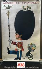 MaxSold Auction: vintage MCM DENMARK TOURISM POSTER 1963 - artwork by Ib Antoni "Wonderful Copenhagen" -  - Toronto (Ontario, Canada) PARTNER MANAGED Estate Sale Online Auction - Industrial Street