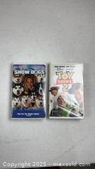 MaxSold Auction: 2 VHS Movies, Snow Dogs, Toy Story 2 - Dundee Township (Illinois, USA) SELLER MANAGED Reseller Online Auction - Airport Road