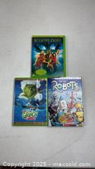 MaxSold Auction: 3 movies, Scooby-Doo, Robots, Jim Carrey The Grinch - Dundee Township (Illinois, USA) SELLER MANAGED Reseller Online Auction - Airport Road