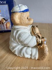 MaxSold Auction: In box Porcelain Bear Figurine with Blue and White Present - Kingston (Ontario, Canada) SELLER MANAGED Downsizing Online Auction - Bishop Street