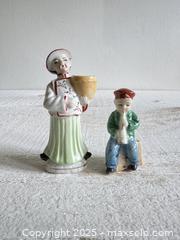 MaxSold Auction: Set of Two Japan People Figurines - Man with Basket and Man with Horn Ceramic Decor - Made in Japan - Kingston (Ontario, Canada) SELLER MANAGED Downsizing Online Auction - Bishop Street