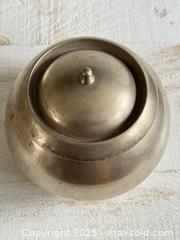 MaxSold Auction: Vintage Korean Metal Lidded Yogang Chamber Pot - Vintage Metal Pot with Lid - Made in Korea - Kingston (Ontario, Canada) SELLER MANAGED Downsizing Online Auction - Bishop Street