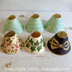 MaxSold Auction:  Vintage Paper Candle Shade - Small Paper Lamp Shade - Paper Printed Shade - Made in Canada - Kingston (Ontario, Canada) SELLER MANAGED Downsizing Online Auction - Bishop Street