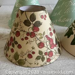 MaxSold Auction:  Vintage Paper Candle Shade - Small Paper Lamp Shade - Paper Printed Shade - Made in Canada - Kingston (Ontario, Canada) SELLER MANAGED Downsizing Online Auction - Bishop Street