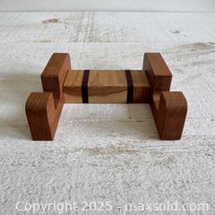 MaxSold Auction: Wood Handmade Cutting Board Stand - Display Holder for Kitchen Cutting Board - Made by Cutting Board Guy - Made in Canada - Kingston (Ontario, Canada) SELLER MANAGED Downsizing Online Auction - Bishop Street