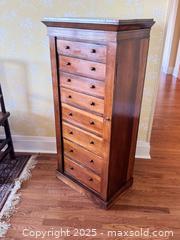 MaxSold Auction: Antique 1800's Mahogany Wellington Captains Secretaire Chest - 7 Drawer  - Toronto (Ontario, Canada) SELLER MANAGED Downsizing Online Auction - Scrivener Square (CONDO)