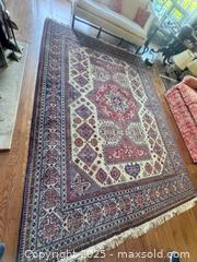 MaxSold Auction: Vintage Large Hand Made Poss Persian Rug Carpet 12&#39; X 8&#39;  Purchased at Liberty Of London Rugs &#38; Carpets London UK - Toronto (Ontario, Canada) SELLER MANAGED Downsizing Online Auction - Scrivener Square (CONDO)
