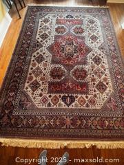 MaxSold Auction: Vintage Persian Afghan Large Dining Room Rug Purchased at Liberty Of London Rugs &#38; Carpets London UK - Toronto (Ontario, Canada) SELLER MANAGED Downsizing Online Auction - Scrivener Square (CONDO)