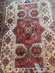 MaxSold Auction: Vintage Persian Afghan Large Dining Room Rug Purchased at Liberty Of London Rugs &#38; Carpets London UK - Toronto (Ontario, Canada) SELLER MANAGED Downsizing Online Auction - Scrivener Square (CONDO)