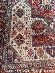 MaxSold Auction: Vintage Persian Afghan Large Dining Room Rug Purchased at Liberty Of London Rugs &#38; Carpets London UK - Toronto (Ontario, Canada) SELLER MANAGED Downsizing Online Auction - Scrivener Square (CONDO)