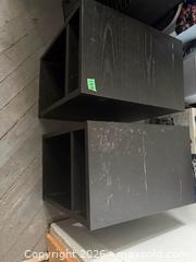 MaxSold Auction: 2 black end tables - Kingston (Ontario, Canada) SELLER MANAGED Downsizing Online Auction - Steve Fonyo Drive (STORAGE)