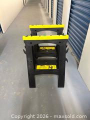 MaxSold Auction: 2 folding sawhorse’s  - Kingston (Ontario, Canada) SELLER MANAGED Downsizing Online Auction - Steve Fonyo Drive (STORAGE)