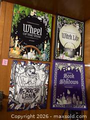 MaxSold Auction: 3 Witch Teachings & 1 Horror Colouring Books - Kingston (Ontario, Canada) SELLER MANAGED Downsizing Online Auction - Steve Fonyo Drive (STORAGE)