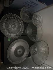 MaxSold Auction: Glass serving dishes & decor  - Kingston (Ontario, Canada) SELLER MANAGED Downsizing Online Auction - Steve Fonyo Drive (STORAGE)