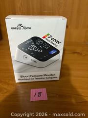 MaxSold Auction: New ~ Easy@Home Blood Pressure Monitor  - Kingston (Ontario, Canada) SELLER MANAGED Downsizing Online Auction - Steve Fonyo Drive (STORAGE)