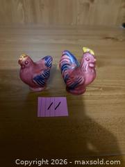 MaxSold Auction: Red Rooster & Hen Salt & Pepper Shakers - Kingston (Ontario, Canada) SELLER MANAGED Downsizing Online Auction - Steve Fonyo Drive (STORAGE)