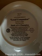 MaxSold Auction: The Bradford Exchange Collectors Dog Plate - Kingston (Ontario, Canada) SELLER MANAGED Downsizing Online Auction - Steve Fonyo Drive (STORAGE)