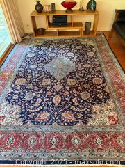 MaxSold Auction: Vintage Persian Sarouk Area Rug 1960s - Menlo Park (California, USA) SELLER MANAGED Estate Sale Online Auction - Sharon Park Drive (CONDO)