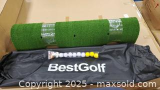 MaxSold Auction: BestGolf Rolled Golf Practice Hitting Mat, ~118cm Wide - Toronto (Ontario, Canada) SELLER MANAGED Downsizing Online Auction - Curity Avenue