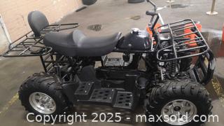 MaxSold Auction: Black Electric All-Terrain Vehicle (ATV) / Quad, 2-Seater Prototype - (See description &#38; pictures) - Toronto (Ontario, Canada) SELLER MANAGED Downsizing Online Auction - Curity Avenue