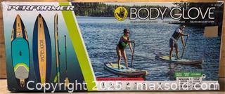 MaxSold Auction: BODY GLOVE 2024 Performer 11&#39; Inflatable Paddle Board - Deep Sea/Isle Green (New) - Toronto (Ontario, Canada) SELLER MANAGED Downsizing Online Auction - Curity Avenue