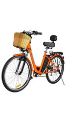 MaxSold Auction: Daymak Paris Deluxe - 500W 48V Low-Step E-Bike w/Pedal Assist - Orange - (See description &#38; pics) (163) - Toronto (Ontario, Canada) SELLER MANAGED Downsizing Online Auction - Curity Avenue