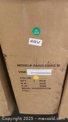 MaxSold Auction: Daymak Paris Deluxe - 500W 48V Low-Step E-Bike w/Pedal Assist - Orange - (See description &#38; pics) (163) - Toronto (Ontario, Canada) SELLER MANAGED Downsizing Online Auction - Curity Avenue