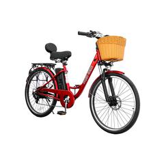 MaxSold Auction: Daymak Paris V5 - Metallic Red Electric City/Commuter Bicycle - Brand New - PDI Included (109) - Toronto (Ontario, Canada) SELLER MANAGED Downsizing Online Auction - Curity Avenue