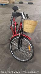 MaxSold Auction: Daymak Paris V5 - Metallic Red Electric City/Commuter Bicycle - Brand New - PDI Included (109) - Toronto (Ontario, Canada) SELLER MANAGED Downsizing Online Auction - Curity Avenue