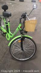 MaxSold Auction: Daymak PARIS V5 EBike Commuter Step-Through, Bright Green - Brand New - PDI Included (102) - Toronto (Ontario, Canada) SELLER MANAGED Downsizing Online Auction - Curity Avenue