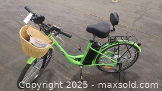 MaxSold Auction: Daymak PARIS V5 EBike Commuter Step-Through, Bright Green - Brand New - PDI Included (102) - Toronto (Ontario, Canada) SELLER MANAGED Downsizing Online Auction - Curity Avenue