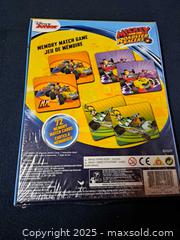 MaxSold Auction: DISNEY JUNIOR MICKEY AND THE ROADSTER RACERS. MEMORY MATCH GAME. (NEW) - Clearview (Ontario, Canada) SELLER MANAGED Reseller Online Auction -  County Road 10