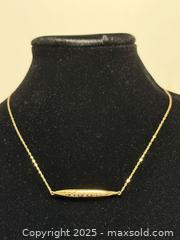 MaxSold Auction: 14K Gold + Diamond Hand Made Necklace  - Toronto (Ontario, Canada) PARTNER MANAGED Estate Sale Online Auction -  Glen Road